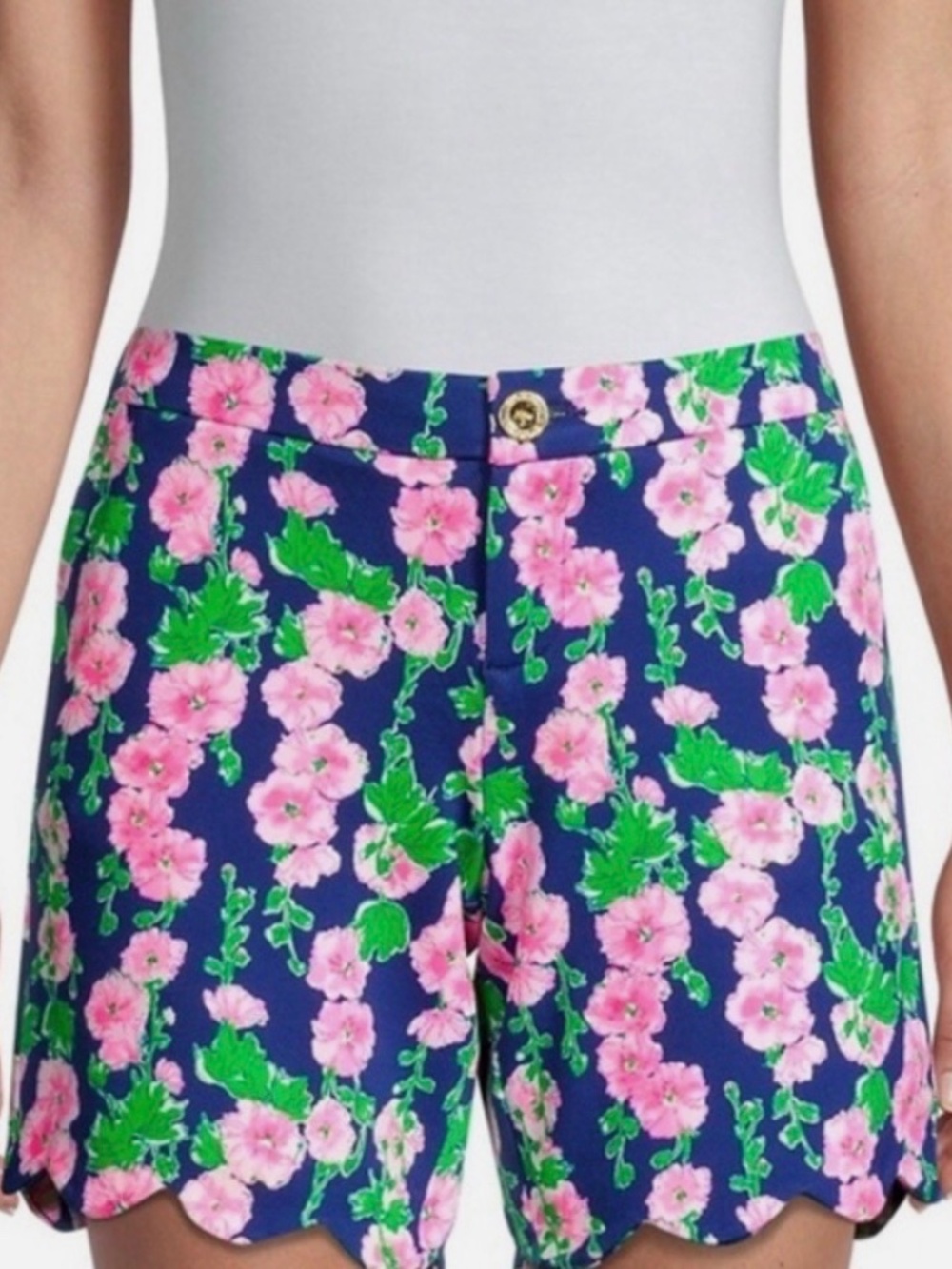 Lilly Pulitzer Darci Knit Short Oyster Bay Navy Size 10 NWT